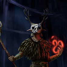 Diseño de personajes para concept art: Forest Wizard . Un proyecto de Concept Art, Diseño de personajes e Ilustración tradicional de Jesus Meza - 27.10.2018