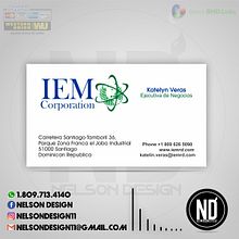 IEM CORPORATION - Tarjeta de Presentación. Un projet de Art urbain, Design graphique , et Publicité de Nelson Cirineo - 28.10.2018