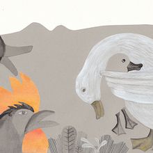 El Patito Feo, cuento infantil. Traditional illustration project by Nadine Foertsch - 10.28.2018