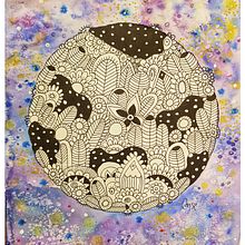 MUNDO. Een project van Traditionele illustratie y Schilderij van María Florencia Dematine - 29.10.2018