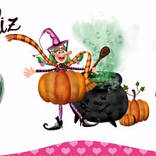 Happy Halloween. Creativit, Drawing, Poster Design, Game Design, Character Design, Editorial Design, Graphic Design, Traditional illustration, and Digital Illustration project by Nanna Garzón - 10.29.2018