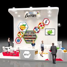 Diseño de stand PLUS BERRIES - Fruit Attraction 2018 - Ifema - Madrid . % M. Mercedes Aramendia Ramos tarafından hazırlanan 3D, Markalaşma ve Kimlik, Tasarım, İç Tasarım, Set Tasarımı, Ola, lar, Ve İnfografikler projesi - 10.29.2018