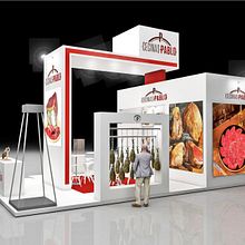 Diseño de stand CECINAS PABLO - Salón Gourmet 2018 - Ifema - Madrid . % M. Mercedes Aramendia Ramos tarafından hazırlanan 3D, İç Mimarlık, Tasarım, İç Tasarım, Set Tasarımı, Ola, lar, Ve İnfografikler projesi - 10.29.2018
