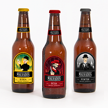 Malvados craft beer. Design, Vector Illustration, and Packaging project by blanckandwhite - 10.30.2018