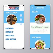 Prototipo Delivery comida saludable y Fitness. Un proyecto de Diseño gráfico y UX / UI de Juan Carlos Pineda M - 30.10.2018
