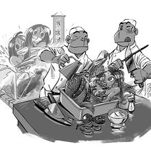 Inktober 2018, parte 1. Un progetto di Bozzetti, Fumetto e Illustrazione digitale di Josep Giró - 01.10.2018