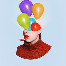 Mon projet de cours : Autoportrait photographique artistique – Fille qui fête son anniversaire. Un projet de Photographie de portrait , et Retouche photographique de Raquel Barver - 29.10.2018