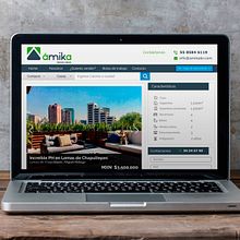 Sitio web Amika. Un proyecto de Diseño Web de Norma Santoyo - 30.10.2018