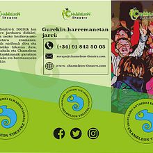 Chameleon Theatre. Rediseño de Logotipo y Papelería Publicitaria. Un progetto di Design di poster  e Illustrazione tradizionale di Lucas F. B - 24.06.2018