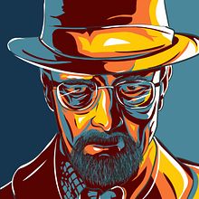 Walter White - Breaking Bad Ein Projekt aus dem Bereich Design, Digitale Illustration und Vektorillustration von Alberto Camacho Gordaliza - 30.10.2018