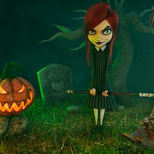 Trick or treat. Un proyecto de 3D, Dirección de arte y Diseño de personajes 3D de Javier Gamero - 31.10.2018