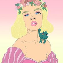 rapunzel. Drawing, Portrait Drawing, Traditional illustration, and Digital Illustration project by Mia Bonbon - 09.04.2018
