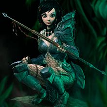 Predator Girl . Un progetto di Character design e Illustrazione tradizionale di Rafa Flores Art - 31.10.2018