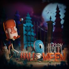 Happy Halloween!. 3D Animation, and Traditional illustration project by Juan Rueda - 10.31.2018