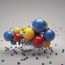 Colors:  bolas, ritmo y espacio.. 3D, Animation, and 3D Animation project by Pablo Vasquez Peralta - 11.01.2018