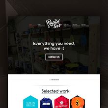 Desarrollo Website Rapidtees. Un projet de Direction artistique, Webdesign, UX / UI , et Développement web de Juan Francisco Sabatino Pico - 01.07.2014