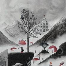 Mi Proyecto del curso: Introducción a la ilustración con tinta china. Een project van  Beeldende kunst y Traditionele illustratie van Carlos Proaño - 21.12.2018