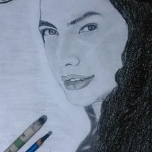 Cara2. Desenho de retrato projeto de Alex López - 02.11.2018