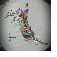 Mi Proyecto del curso: Técnicas de bordado: ilustrando con hilo y aguja. Embroider project by Renata Solla - 11.02.2018