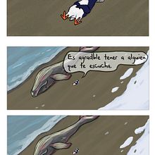 El Club de los Pingüinos Pesimistas -  Dr. Ballenamuerta (webcomic). Un proyecto de Cómic e Ilustración digital de nobebocafe - 02.11.2017