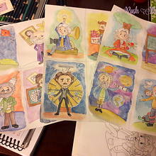 Ilustraciones de Científicos. Un proyecto de Dibujo, Diseño de personajes, Educación, Ilustración tradicional, Pintura a la acuarela y Retoque fotográfico de Lu Olvera - 05.05.2018