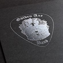 Golden Axe Band - Packaging/Diseño de material. Graphic Design, and Traditional illustration project by Guillermo Gálvez Maldonado - 09.03.2012