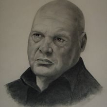 Kingpin- Vicent D'Onofrio. Een project van  Portrettekening van Daniel Pintado - 04.11.2018