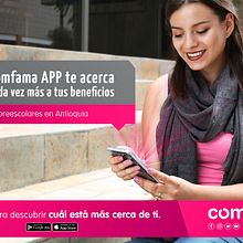 PROMO COMFAMA APP. Design, Graphic Design, Photograph, and Photographic Lighting project by Maria Isabel González - 11.04.2018