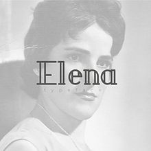 Elena typeface. Un proyecto de Tipografía de Endika Gómez de Balugera - 04.11.2018