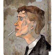 Peaky Blinders. Traditional illustration, and Watercolor Painting project by Ralf Wandschneider - 11.05.2018