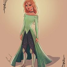 Princess Alia Design Process. Digital Illustration project by Miguel Ángel González López de Villalta - 11.05.2018