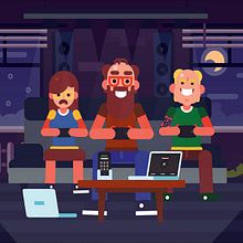 (GIF) When everyone can play together. 2D Animation project by Iván Prieto Garrido - 11.05.2018