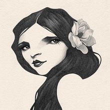 MAGNOLIA. Drawing, and Traditional illustration project by Dani Blázquez - 11.06.2018
