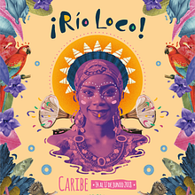 Propuesta Cartel Festival Río Loco - Toulouse Francia. Un projet de Collage, Br, ing et identité, Illustration traditionnelle et Illustration numérique de Michelle Flores - 14.09.2018