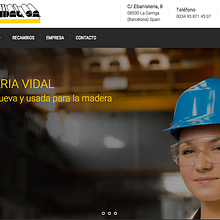 Web Maquinaria Vidal. Un proyecto de Desarrollo Web y Diseño gráfico de Mustapha Attalib Bachir - 06.11.2016