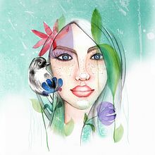 Mi Proyecto del curso: Retrato ilustrado en acuarela. Un progetto di  di Liliana Cely - 07.11.2018