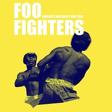 Poster fan Foo Fighters. Collage, Design, Poster Design, and Graphic Design project by Raúl Covisa Romero - 08.07.2018