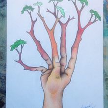 Nosotros también florecemos, tenemos nuestros cimientos, nuestro mayor potencial, generando cosas nuevas. Dibujo a lapiz, pintado con lápices de colores y luego remarcando las líneas.. 2D Animation, Fine Arts, Creativit, Drawing, Pencil Drawing, Artistic Drawing, Realistic Drawing, Design, and Traditional illustration project by Fernando Correa Fernández - 11.07.2018