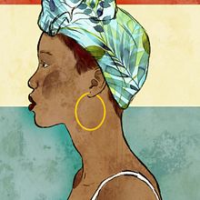 African Girl. Un proyecto de Diseño, Diseño de carteles, Diseño de moda, Diseño de personajes y Diseño editorial de Natalia Chico Soria - 07.11.2018