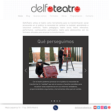Web DelfoTeatro Ein Projekt aus dem Bereich Design, Logodesign und Webdesign von Alexandra Arriazu - 08.01.2018