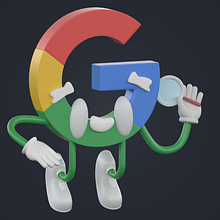 Super Google. 3D, 3D Animation, Character Animation, Character Design, 3D Character Design, Digital Marketing, and 3D Modeling project by Diego Velázquez - 10.19.2018