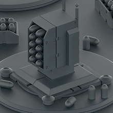 Defense Turrets. 3D, Animation, 3D Animation, Digital Marketing, and 3D Modeling project by Diego Velázquez - 08.30.2018