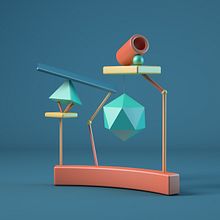 Totem estilo juguete. Een project van 3D y  3D-modellering van Esteban Peral Esclapez - 10.11.2018