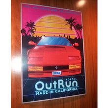 Outrun Poster Tribute. Un progetto di 3D, Creatività, Design di poster , Graphic design, Illustrazione vettoriale, Lettering, Modellazione 3D, Ritocco fotografico, Tipografia e Videogiochi di Entebras - 11.11.2018