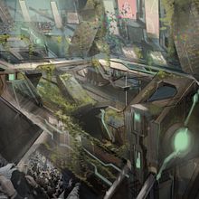 Dystopian Cities Concept art. Architecture, Concept Art, and Game Design project by Joseph Vitale - 07.09.2016