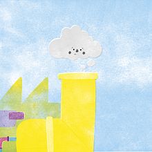El color de las nubes. Traditional illustration project by Raquel Bonita - 04.12.2018