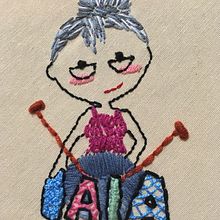 Mi Proyecto del curso: Técnicas de bordado: ilustrando con hilo y aguja. Un proyecto de Costura e Ilustración tradicional de Carolina Rey Mejías - 13.11.2018