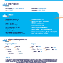 Curriculum Vitae. Un proyecto de Diseño gráfico de Christopher Quinn - 05.08.2018