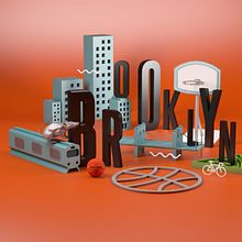 Brooklyn: Dirección de Arte con Cinema 4D. Art Direction, and 3D project by Mónica Rodríguez - 11.13.2018