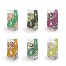 Packaging de germinados Toc Flavor. Packaging projeto de Clàudia Balcells Carner - 14.11.2018